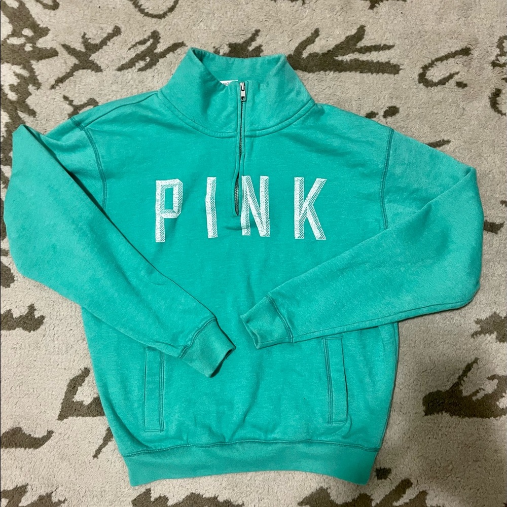 PINK by Victoria’s Secret quarter Zip Front Sweatshirt Sz: XS